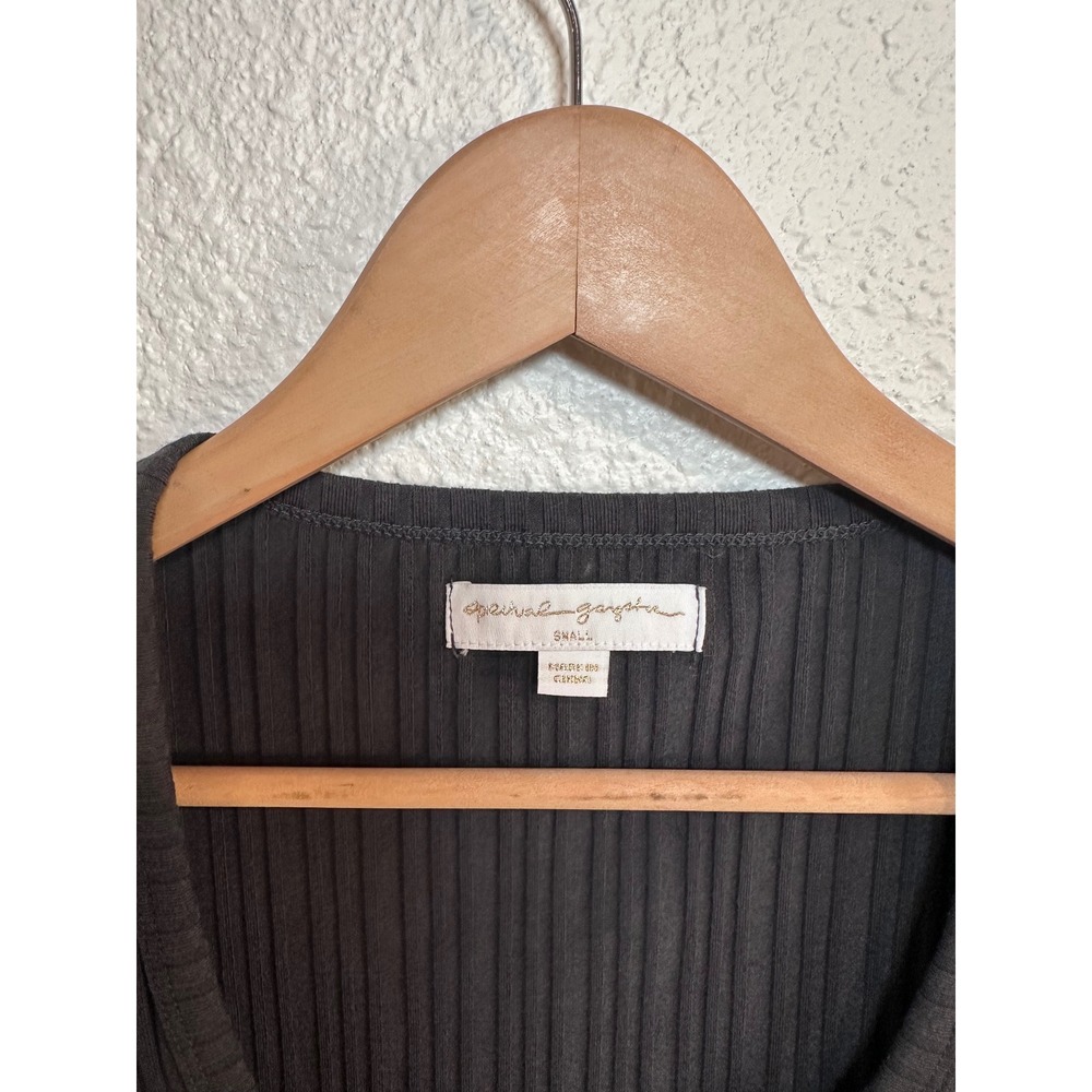 Spiritual Gangster Sedona Rib Top Black Square Neck Crop Small NWT - Picture 3 of 7